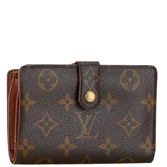 Louis Vuitton Monogram Viennese Bi-fold Wallet M61663 Brown PVC Leather Women... - Picture 2 of 11